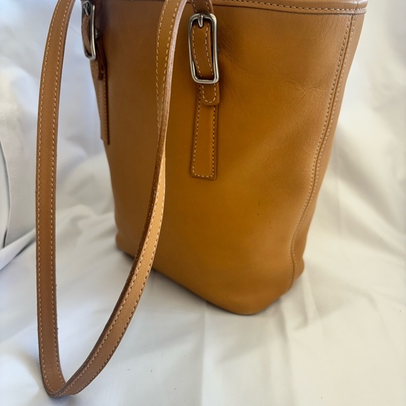 Coach Tan Leather Tote Bag - Picture 4 of 4